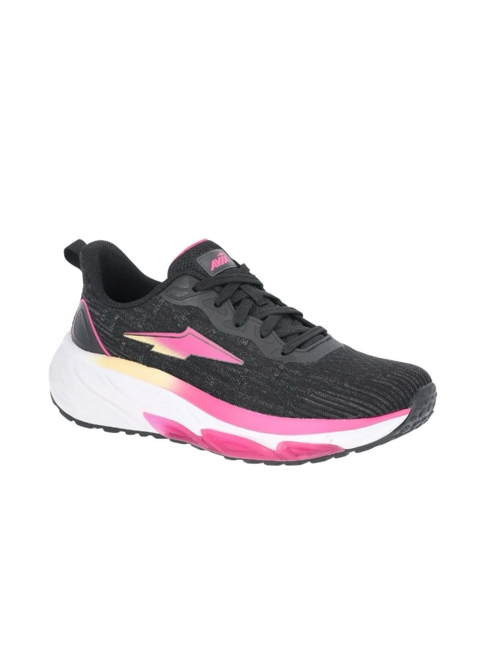 Avia Black Sneakers with Pink Trim # 8